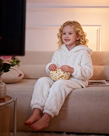 Girls Fuzzy Pants Set