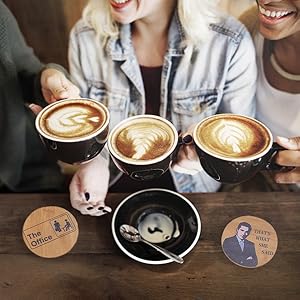 The Office themed coasters