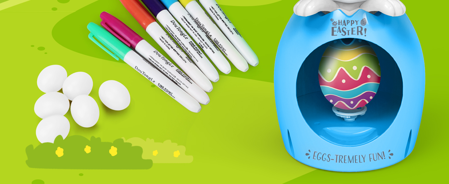 TOY Life Easter Egg Decorating Kit for Kids (Green) Toys