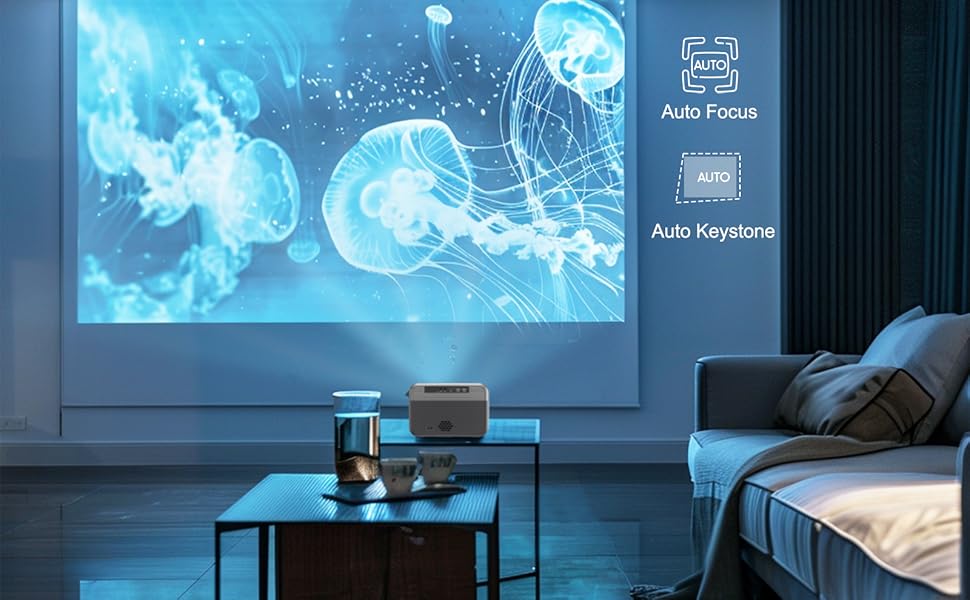 2.4G+5G wifi projector