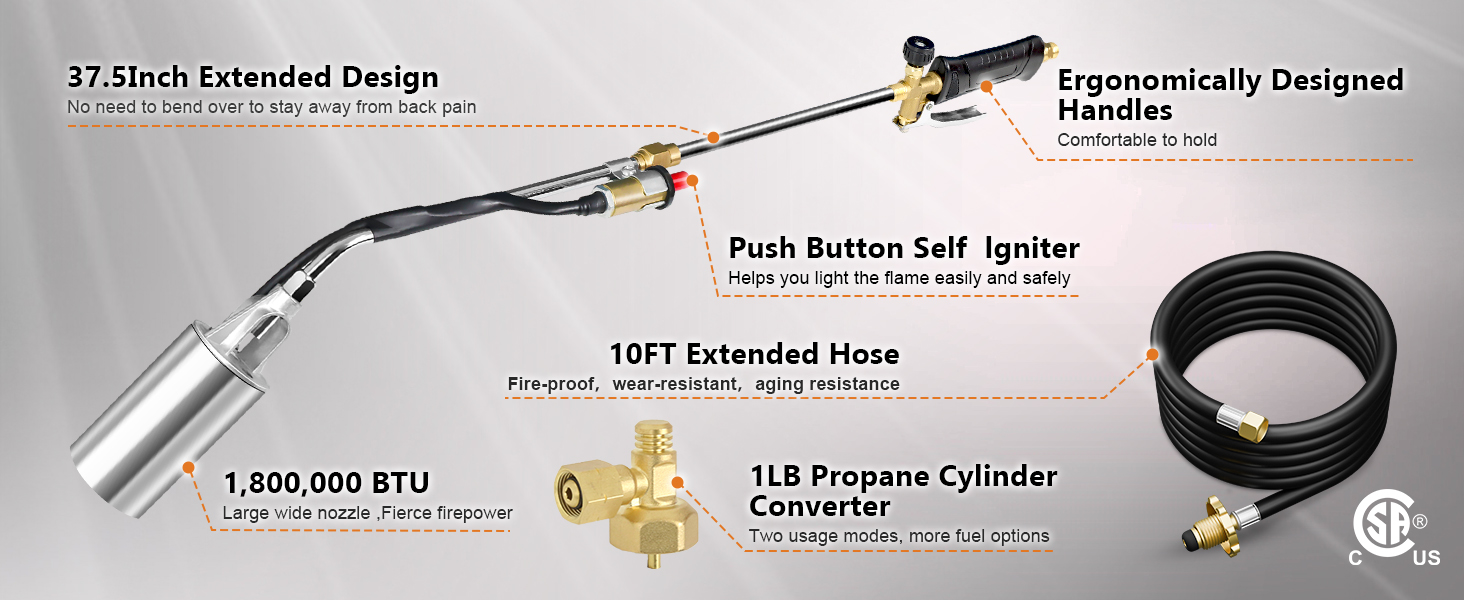 Propane Torch Weed Burner