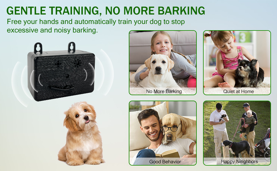 Dog Bark Deterrent Devices, Anti Bark Device for Dogs, 4