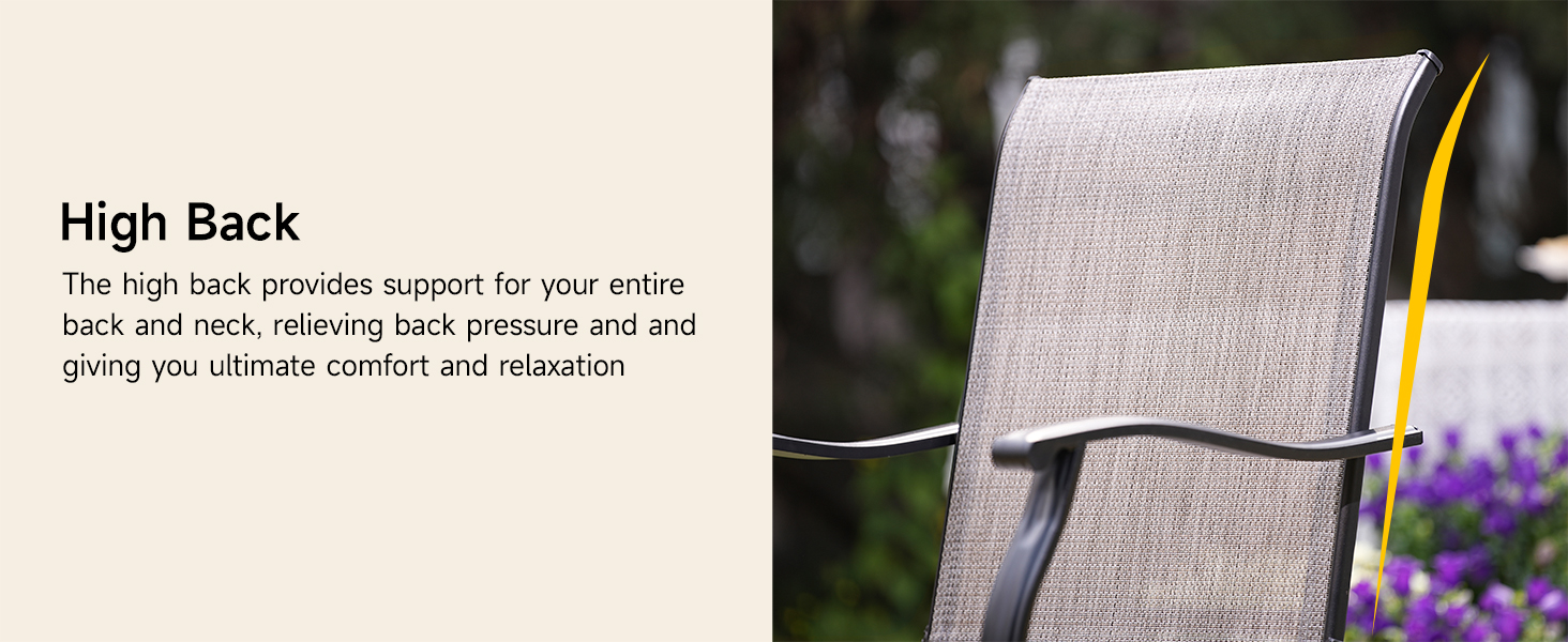 Textilene Swivel Chairs