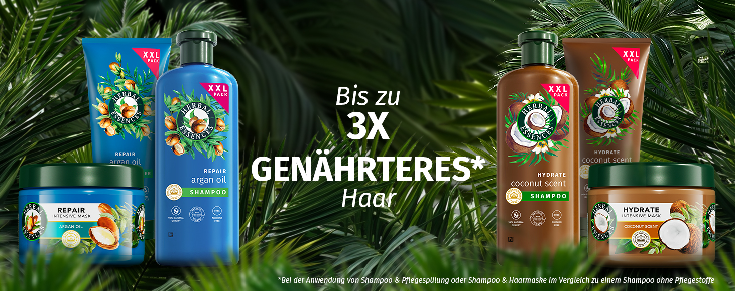 Herbal Essences Feuchtigkeits Shampoo mit Aloe und Jasminduft 350ml