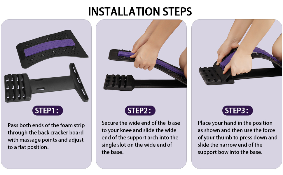 KLLHYIO Back Stretcher, Lower Back Pain Relief Device with