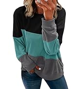 KISSMODA Womens Casual Long Sleeve Sweatshirts Tops