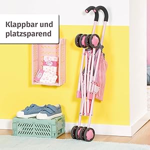 Baby born Stroller Doll's Pram Pram Doll Accessories Dolls Bugg Buggy for Dolls