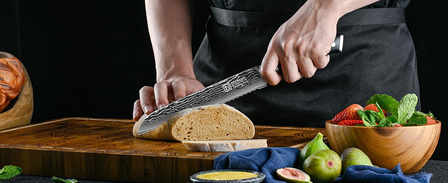 serrated bread knife for homemade bread sourdough bread baking supplies