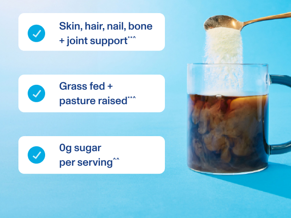 Collagen benefits with mug