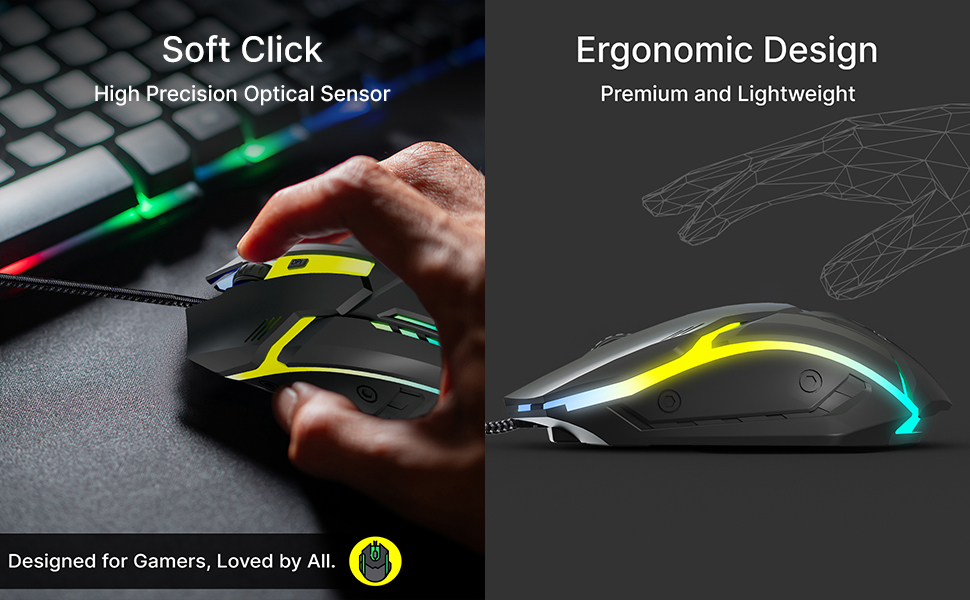 flick m12 wired mouse