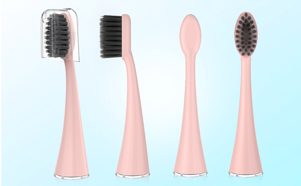 Replacement Toothbrush Heads for Burst Electric Toothbrush Adults with Dust Cover