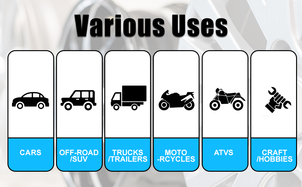 EASYBERG 1/2 oz. Stick on Wheel Weights, 90oz./Box 180pcs