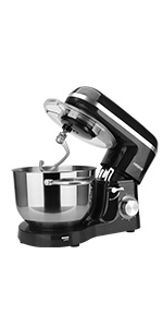 Küchenmaschine in schwarz 1500W