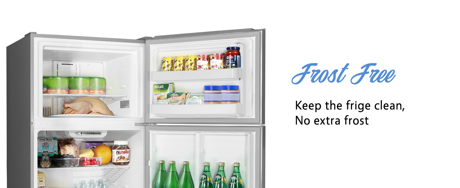 Techomey 30" Freestanding Top Freezer Refrigerator, 18.0 Cu