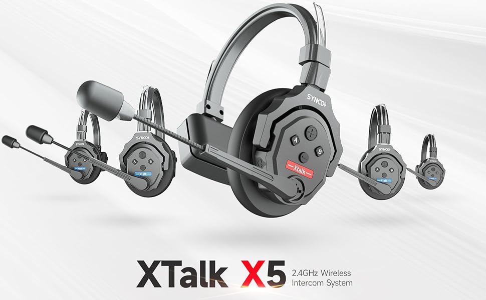 Amazon.com: SYNCO XTALK X5 Wireless Headset Intercom System