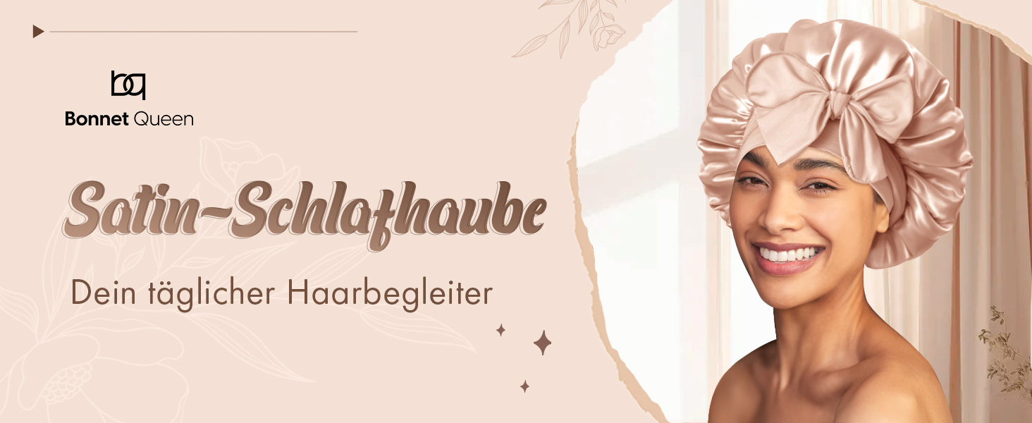 satin haarhaube nacht seidenhaube schlafmütze duschhaube damen silk bonnet sleep schlafe schlafhaube