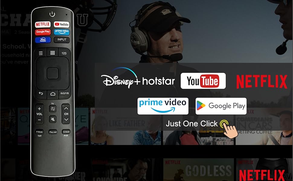 led tv remote control price smart key youtube netflix VU tv remot