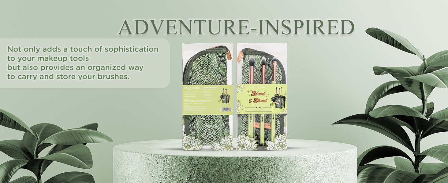 Adventure-inspired makeup bag