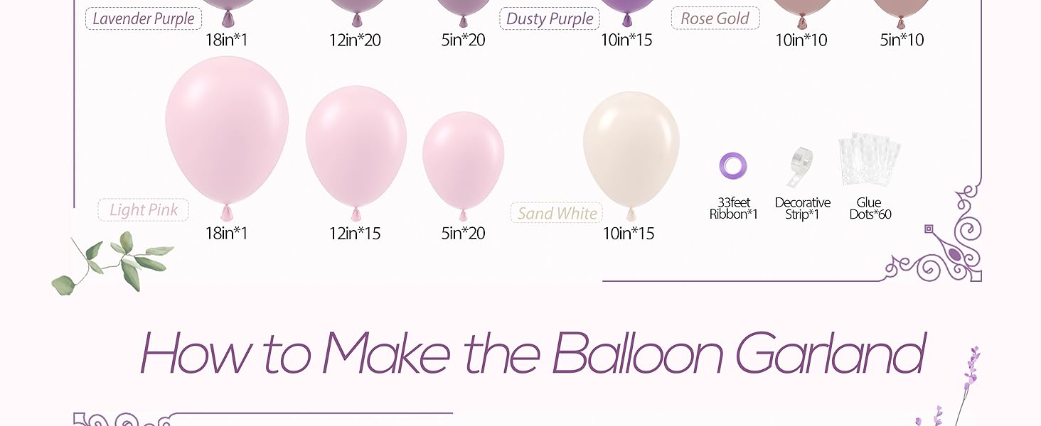 purple balloons