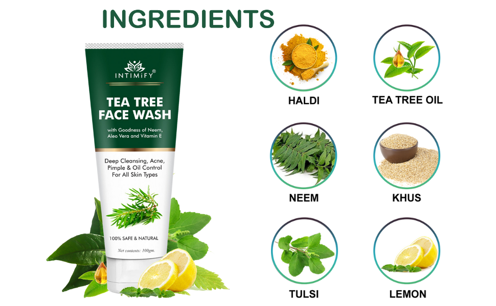 tea tree foaming face wash