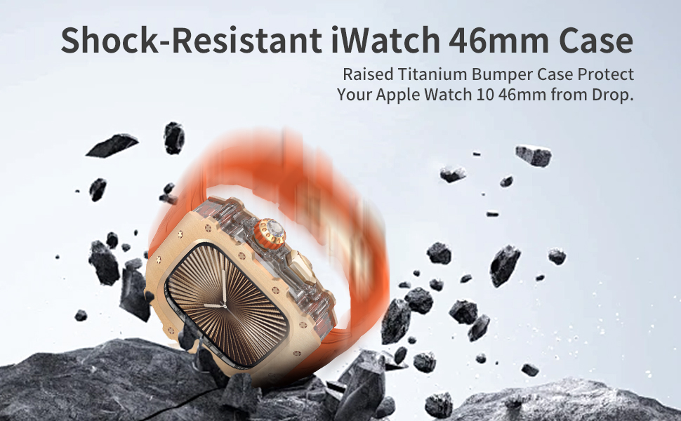 Shock-Resistant iWatch 46mm Metal Case