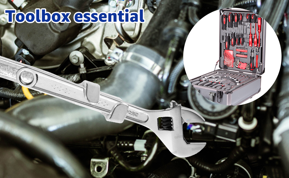 Universal Wrench Extender, Extender Wrench Adapter for for 1/2in Drive