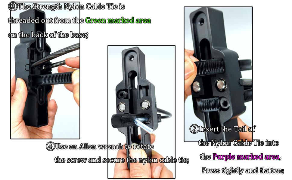using nylon cable tie