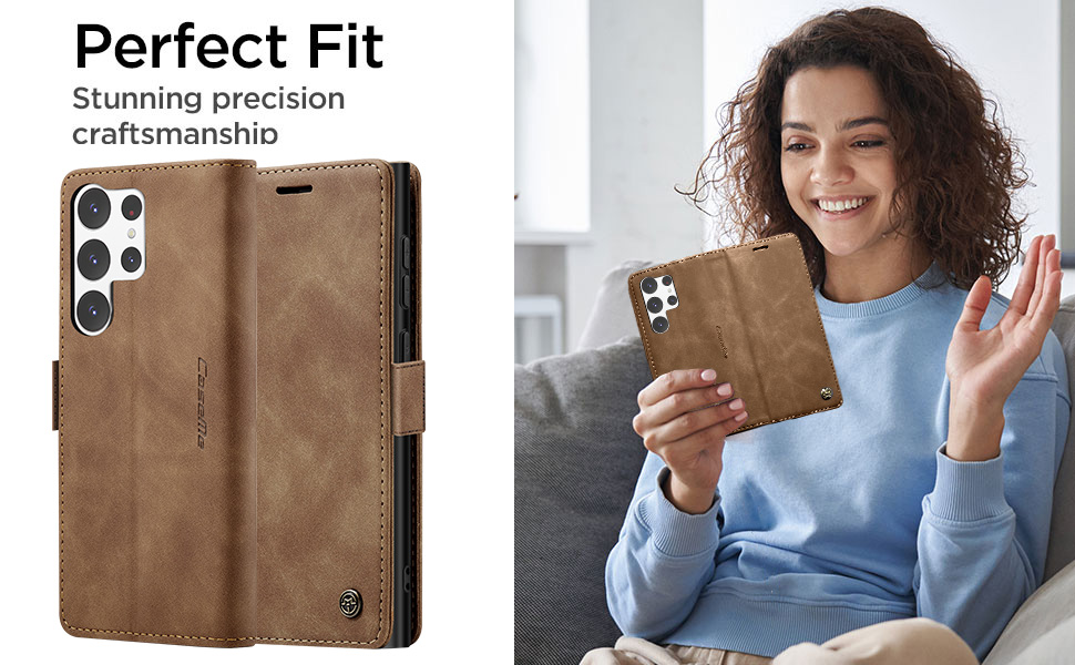 AICase for Galaxy S23 Ultra Wallet Case with [RFID Blocking