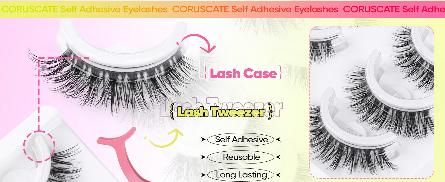 self adhesive eyelashes