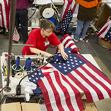 American flags