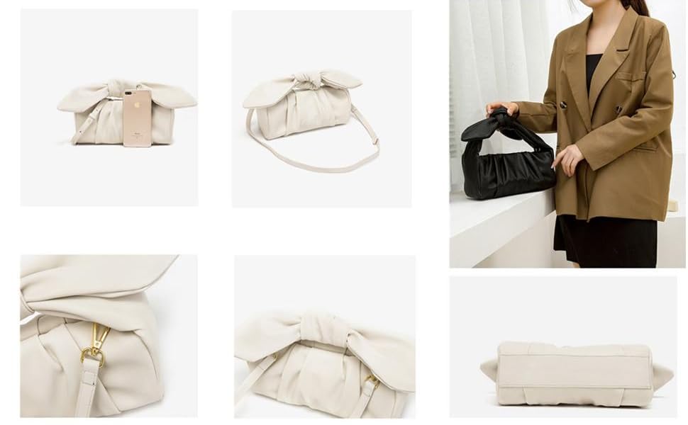 Womens Pouch Dumpling Crossbody Bag Cloud Handbag
