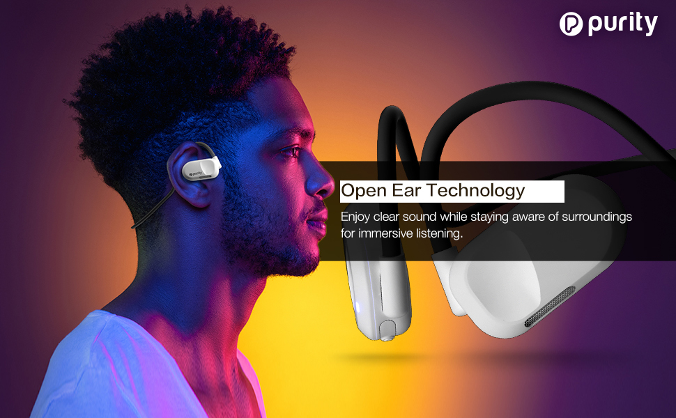 Purity Air Open Ear Headphones True Air Conduction