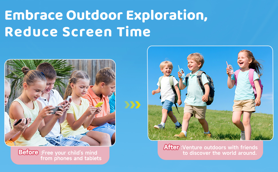 Walkie Talkies in Use by Kids