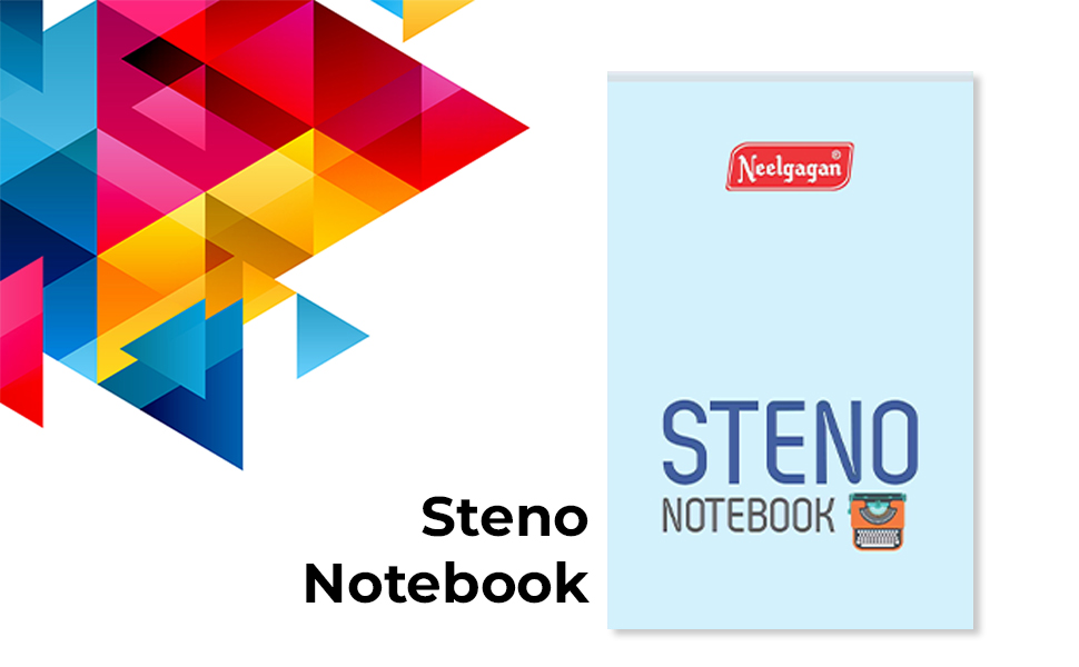 NEELGAGAN Steno Notebook, Shorthand Writing Notebook 12.5cm x 19.0cm