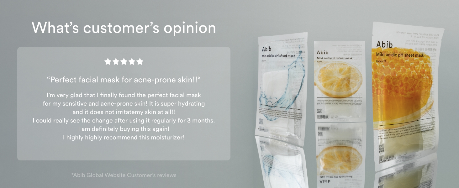 abib yuja fit mask customer opinion mild acidic