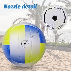 Volleyball Size 5 PU Leather Yellow Blue Soft Indoor Outdoor Volleyballs