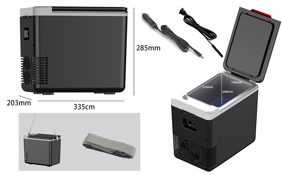 Amazon.co.jp: 「-10℃～65℃＆2WAY電源対応」HANSHUMY 8L冷蔵庫
