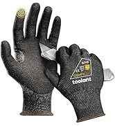 toolant ANSI A4 Cut Resistant Work Gloves without Steel and Fiberglass, Ultra Light & Thin, for F...