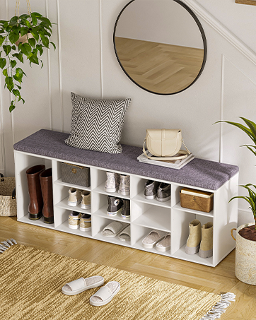 entryway shoe bench