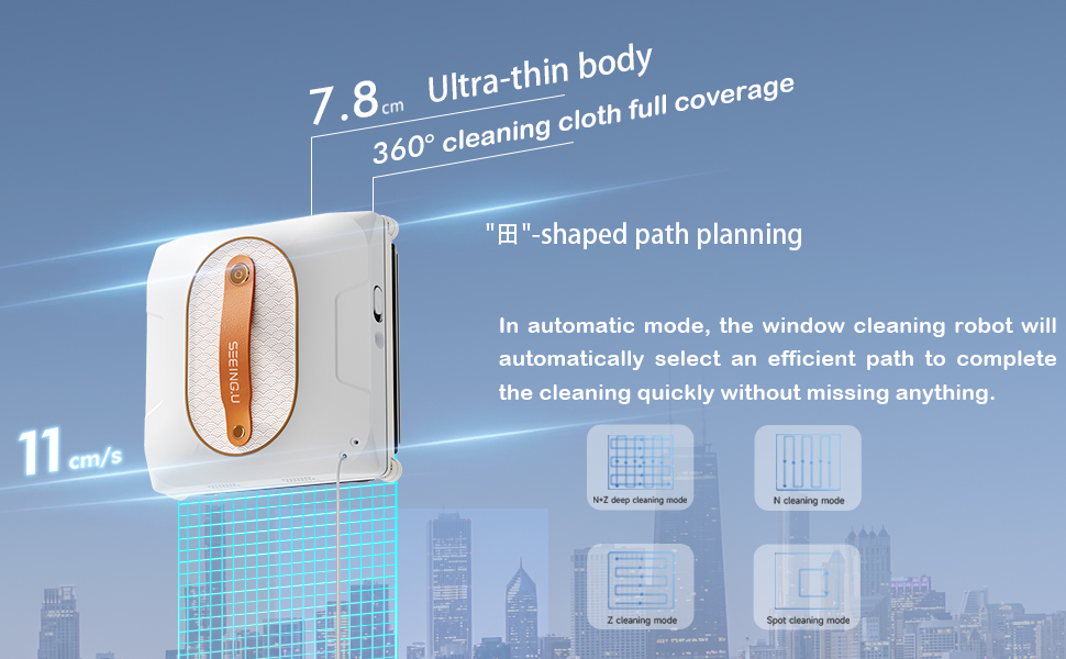 Window Cleaner Robot, Window Cleaning Robot with Dual Water Spray ...