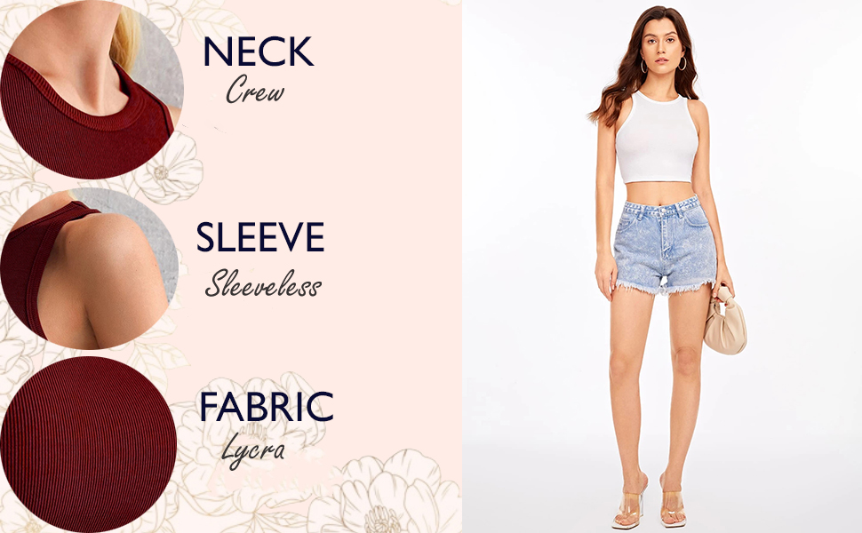 Istyle Can Basic Tank Tops for Women Sleeveless Shirts and Blouses