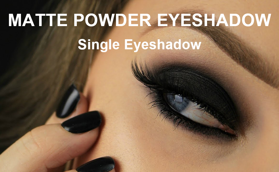 باليت بودرة ظلال عيون سوداء مفردة من سويوكفي ذات صبغة عالية تدوم طويلا بلون اسود كثيف 2 باليت بودرة ظلال عيون سوداء مفردة عالية الصبغة