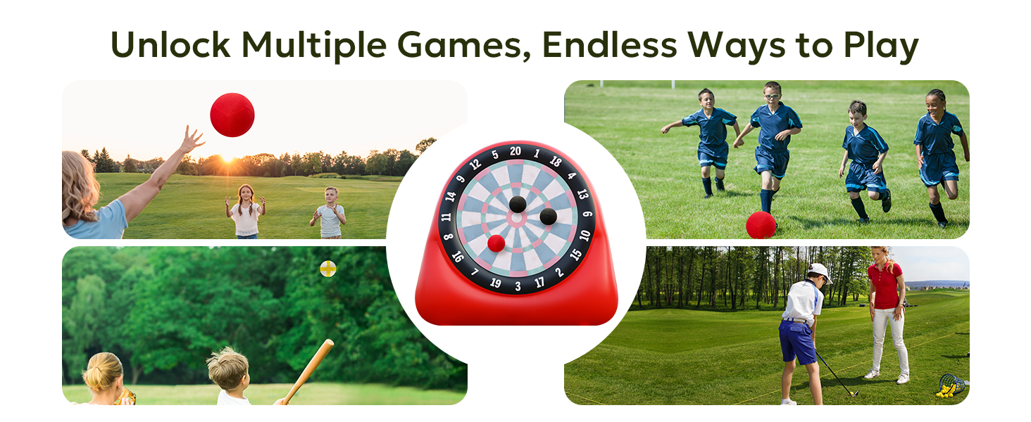 AONESY Inflatable Soccer Dart Board Giant Kick Dart Games