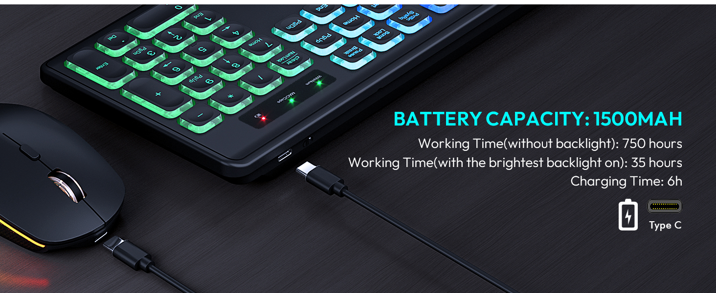 rechargeable keyboard mouse