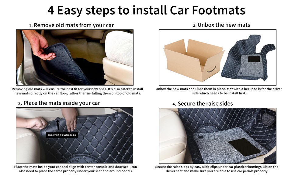 Urbanlifestyler 7D PRIME Car Foot Mat Maruti Suzuki Ignis 22mm 7