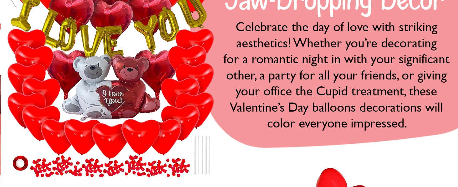 Valentines Day Balloon Set