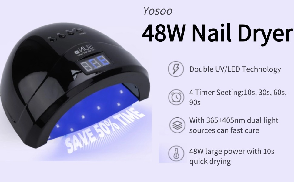 Nail Lamp UV Light for Gel Polish Nails