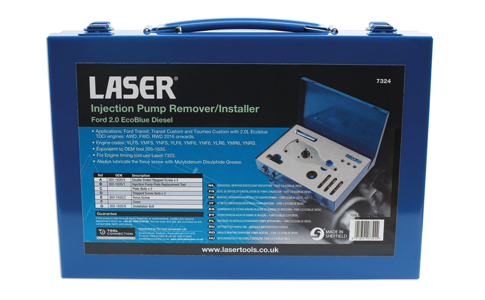 Laser 7324 Injection Pump Remover/Installer-for Ford 2.0 EcoBlue