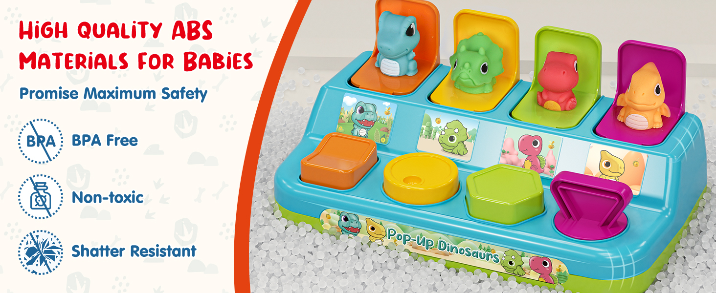 Pop Up Toy, Baby Pop Up Cause and Effect Toys for Toddlers 1-3