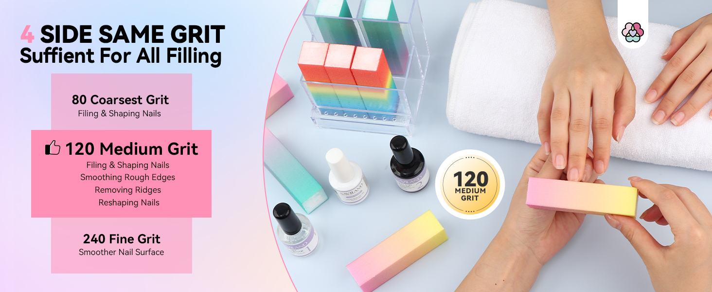 nail buffer block set professional color nail buffers manicure pedicure tools kit